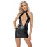 Noir halter mini-jurk (zwart) - M