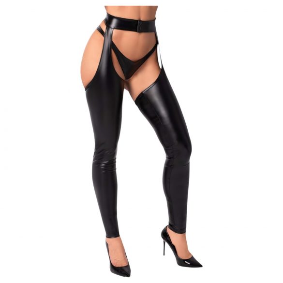 Noir - glanzende panty - chap (zwart) - M