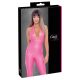 Cottelli Party - jumpsuit met diep uitgesneden rug (roze)