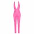 Cottelli Party - jumpsuit met diep uitgesneden rug (roze)