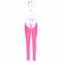 Cottelli Party - jumpsuit met diep uitgesneden rug (roze) - M