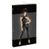 Noir - glanzend catsuit met rits (zwart) - L