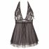 Cottelli Plus Size - Lace Sheer Babydoll (Black)  - 3XL