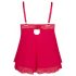 Cottelli Plus Size - kanten babydoll (rood) - XL