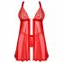 Obsessive Elianes - kanten babydoll set (rood) - M/L