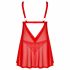 Obsessive Elianes - kanten babydoll set (rood) - M/L