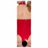 Black Level - open halter body (rood) - S