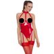 Black Level - open halter body (rood) - M