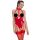 Black Level - open halter body (rood) - XXL