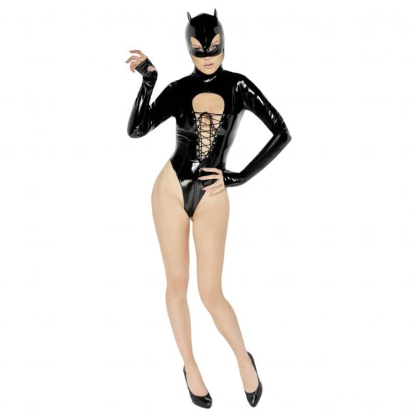 Zwarte Fluweel - Batwoman Body (zwart, lange mouwen) - M