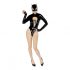 Zwarte Fluweel - Batwoman Body (zwart, lange mouwen) - M