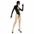 Zwarte Fluweel - Batwoman Body (zwart, lange mouwen) - M