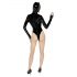 Batwoman body met lange mouwen - Zwart fluweel - XL