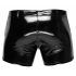 Black Level - mannen lak shorts met zijzakken (zwart)