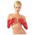 LATEX - lange unisex handschoen (rood)