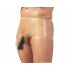 LATEX - boxershort met penismanchet (natuur)