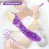 Mrow Echte Geliefde - oplaadbare, waterdichte realistische vibrator (paars)