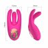 Mrow - oplaadbare, 3-armige clitoris vibrator (roze)