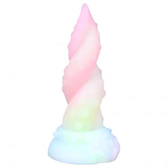 OgazR Kraken - gedraaide octopusarm dildo - 18 cm (regenboog)