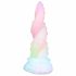 OgazR Kraken - gedraaide octopusarm dildo - 18 cm (regenboog)