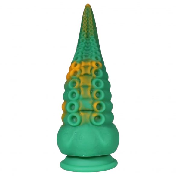 OgazR Octopuss - zuignap octopus dildo - 21 cm (groen-geel)