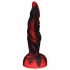 OgazR Hell Dong zuignap gleuf dildo - 20 cm (zwart-rood)