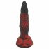 OgazR Hell Dong zuignap gleuf dildo - 20 cm (zwart-rood)