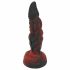 OgazR Hell Dong zuignap gleuf dildo - 20 cm (zwart-rood)