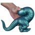 Toppedmonster - siliconen dinosaurus dildo - 26 cm (turquoise)