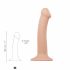 Strap-on-me M - dubbele laag realistische dildo - medium (natuurlijk)