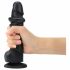 Strap-on-me L - dubbellaags realistische dildo met zuignap (zwart)