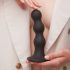 Strap-on-me Balls S - zwarte dildo met ballen en basis