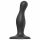 Strap-on-me Curvy S - gegolfde, basis dildo (zwart)