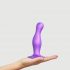 Strap-on-me Curvy M - gegolfde dildo met voet (paars)