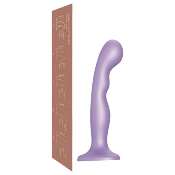 Strap-on-me P&G M - gebogen, basis dildo (paars)