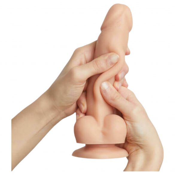 Strap-on-me S - Dubbele, realistische dildo met zuignap (natuurlijk)