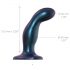 Strap-on-me Snaky M - gebogen anale dildo (metallic blauw)