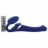 Strap-on-me M - opzetbare luchtgolven vibrator (blauw)