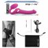 Strap-on-me M - opblaasbare vibrerende strap-on (roze)