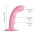 Strap-on-me M - waterdicht G-punt vibrator (roze)