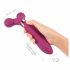 Love to Love Fireball - oplaadbare 2-in-1 vibrator massager (bordeaux)