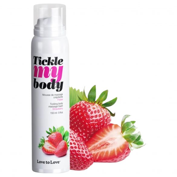 Kietel mijn lichaam - massage schuim - aardbei (150ml)