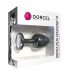 Dorcel Geisha Plug Diamond M - anale plug met witte steen (zwart)