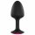 Dorcel Geisha Plug Ruby M - zwarte anale plug met roze steen