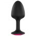 Dorcel Geisha Plug Ruby L - anale plug met roze steen (zwart)