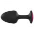 Dorcel Geisha Plug Ruby L - anale plug met roze steen (zwart)