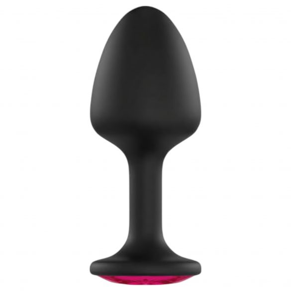 Dorcel Geisha Plug Ruby XL - roze juweel anale plug (zwart)