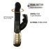 Dorcel Baby Rabbit 2.0 - oplaadbare, klitorisstimulerende vibrator (zwart-goud)