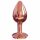 Dorcel Diamond Plug S - aluminium anale dildo - klein (rosegoud)