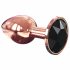 Dorcel Diamond Plug S - aluminium anale dildo - klein (rosegoud)